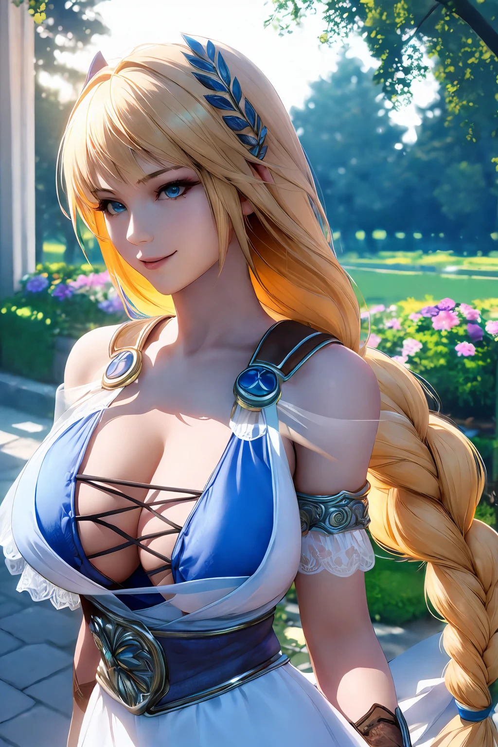 2+ girls, (very detailed skin, beautiful detailed hair, delicate beautiful face, seductive smile, beautiful and detailed eyes, large_???????, real skin texture), (big, 20yo,, appeal, ????), (narrow eyes, blush,), attractive face, perfect body, oiled skin, glistening skin, high gloss skin, constriction, professional lighting, harem, (midriff, underboob: 1.6), (messy hair, white blonde hair, medium hair), cowboy_shot, (????????????), colorful ???? ??????, beach, tree, blue sky, sun, blur background, gravure,