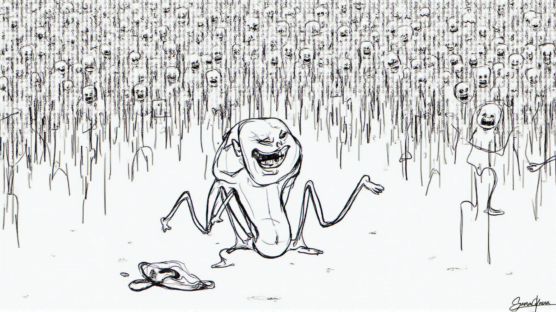 verybadimagenegative_v1.3, ng_deepnegative_v1_75t, (ugly face:0.8), cross-eyed, sketches, (worst quality:2), (low quality:2), (normal quality:2), lowres, normal quality, ((monochrome)), ((grayscale)), skin spots, acnes, skin blemishes, bad ???????, DeepNegative, facing away, tilted head, {Multiple people}, lowres, bad ???????, bad hands, text, error, missing fingers, extra digit, fewer digits, cropped, worst quality, low quality, normal quality, jpeg artifacts, signature, watermark, username, blurry, bad feet, cropped, poorly drawn hands, poorly drawn face, mutation, deformed, worst quality, low quality, normal quality, jpeg artifacts, signature, watermark, extra fingers, fewer digits, extra limbs, extra arms, extra legs, malformed limbs, fused fingers, too many fingers, long neck, cross-eyed, mutated hands, polar lowres, bad body, bad proportions, gross proportions, text, error, missing fingers, missing arms, missing legs, extra digit, extra arms, extra leg, extra foot, ((repeating hair)), ?????, slave, big ????, ultra realistic, full body, Puzzy