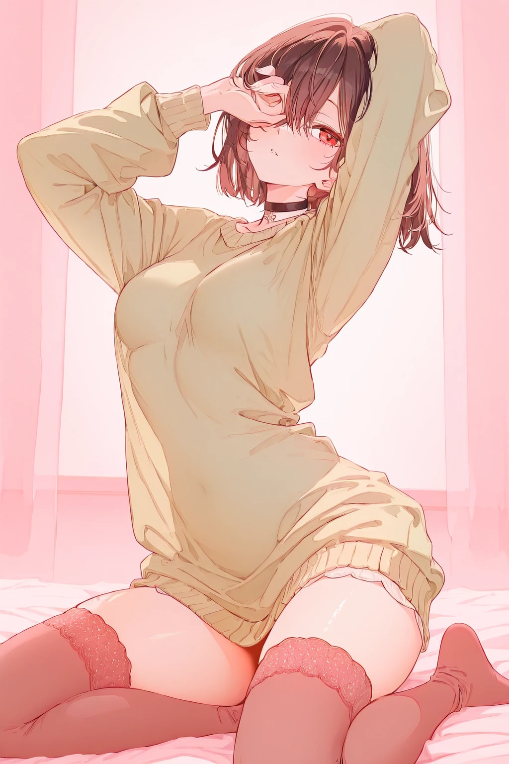 ((best quality)), ((masterpiece)), (detailed), 1girl,  in panties