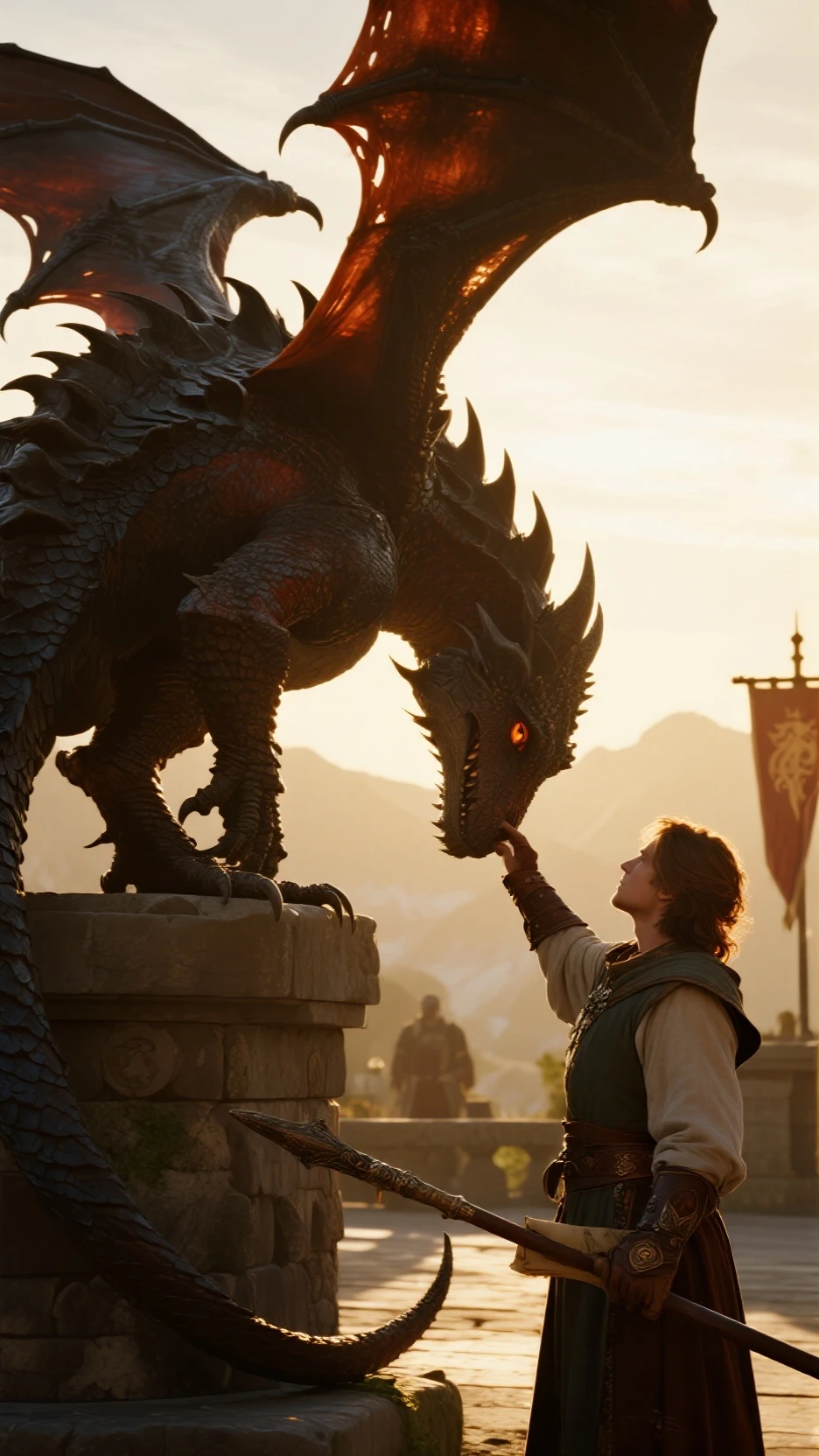 medium close up shot, faceless male, ((correct )), sad, side view, medieval room, stone walls, holding , masturbing, (((day))), small female, big feral, big male, (ultra detailed), a beautiful and detailed full size portrait of a female anthro kid human (human in princess dress) (((khls woman))) small woman, getting  by a big red dragon, scalie, beast, wings, clothing, standing, ears, glowing eyes, reptile  human, dominating male, , smaller female, anthro on human, non-mammal breasts, big body, sexy body, goddess, wide hips, kenket, Ross Tran,ruan jia, trending on artstation,foxovh, cenematic lighting, detailed background, detailed eye, big , big , big__small_, , full body,
