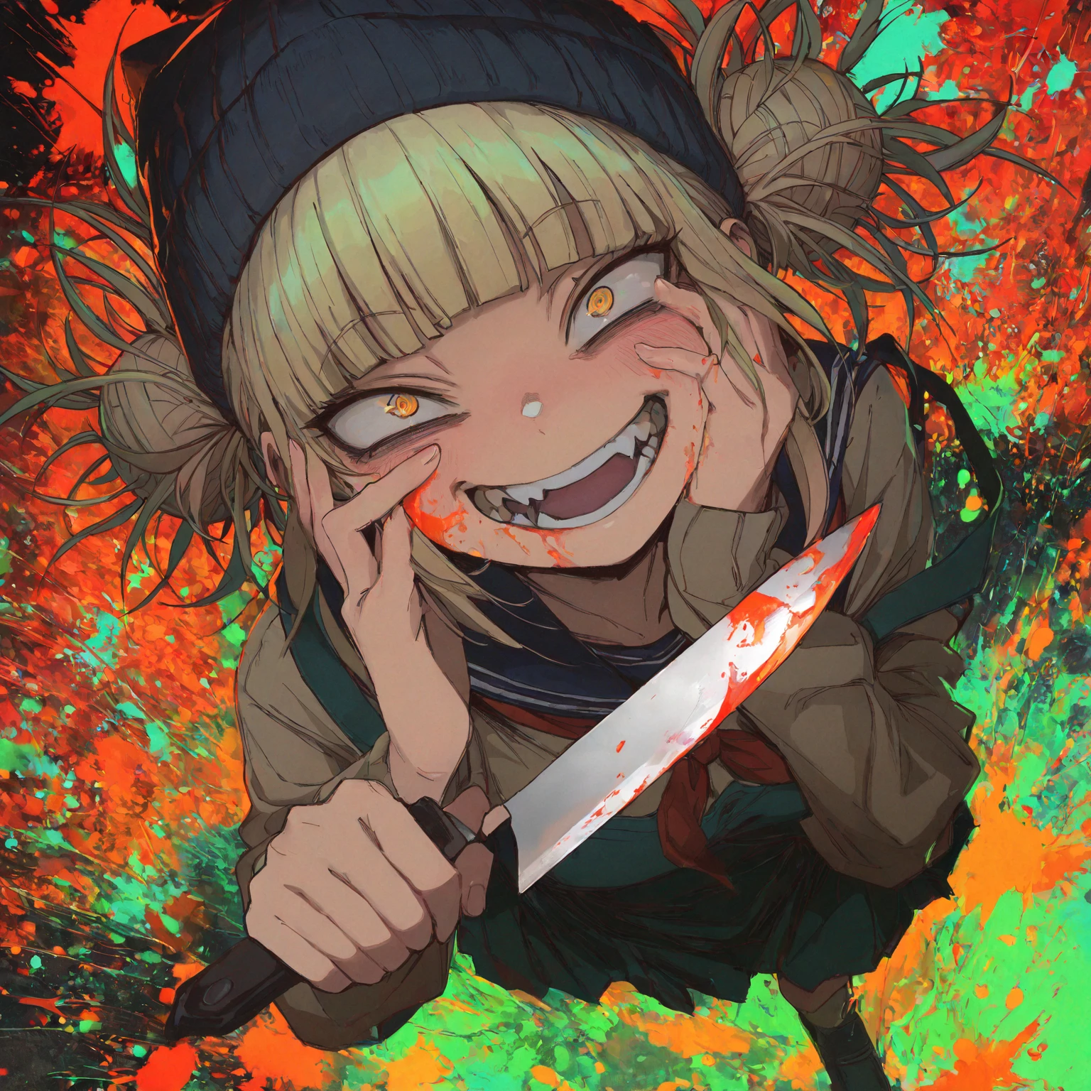 a drawing of a man with a hood on her head, hyper detailed manga drawing, pencil and ink manga drawing,  face, , ink manga drawing, demon slayer rui fanart, monochrome drawing, by Kamagurka, ito junji art, horror!! highly detailed, monochrome artwork!!, detailed 4 k drawing, (inktober), tokyo ghoul