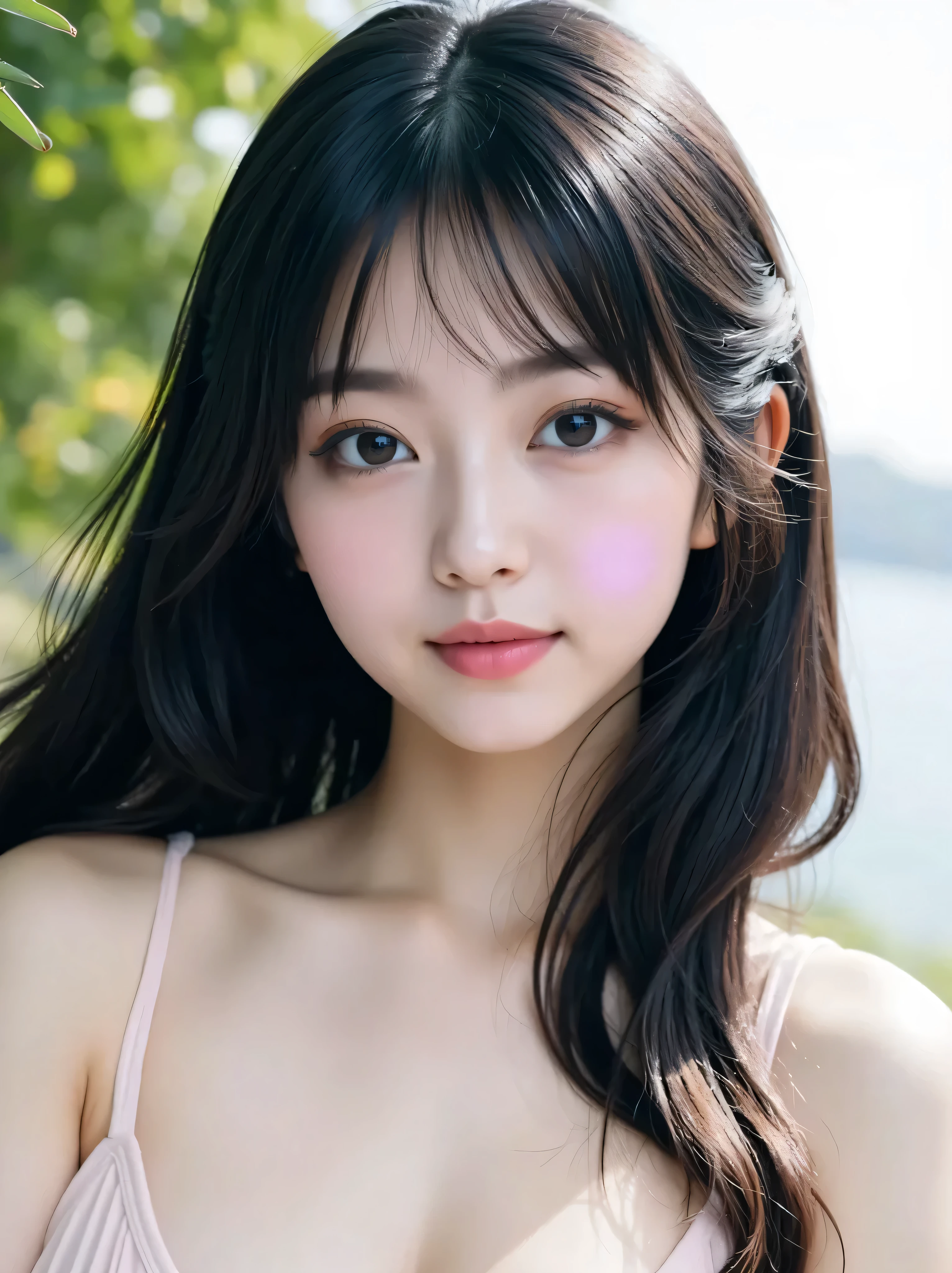 {bust closeup photo taken in a bright bedroom:1.8}},{{Highest Quality:1.8}}}, {masterpiece:1.8}, {:1.8}},,{natural makeup:1.8},{{Extremely elaborate facial eyes:1.8}, {{ Beautiful White Skin:1.8 }}}, {Professional Lighting)}},{High Accuracy Selection},{{{{Picture of a face above the chest:Nipples(red)Nipples}}}},{{one high school student:16age :(((smile))) :small breasts:Areola(Pink)Areola}},,{red頬:1.6},,{{{{smile:{big double eyelids}:{mascara}: { teardrop bag}:{{Long Lashes:1.8}}},,{{eyeshadow:0.8}},{{{{透けて見える白いタイトシャツ-Nipples:1.8}}}},{{bob cut::Princess Cut:ponytail:1.8}}