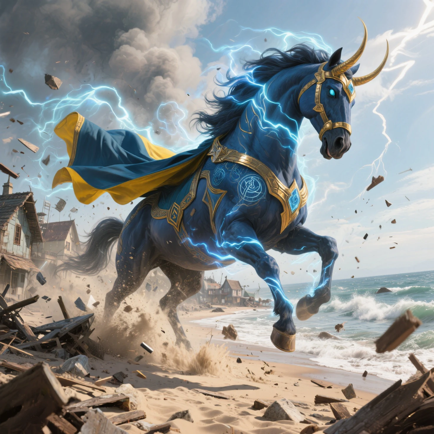 In the beautiful illustration of this super-grand scene，The ultra-distant lens shows us（Over eight unique centaur characters：9.9），（Traveling through the stars：9.9），They all have their own characteristics，Vivid and interesting。Radiant from the heavens（angelicales：6.6）Like centaurs、To nightmarish is（Surrounded by flames：6.6）of the hellish centaurs、And then to the wind dancing in the air（fairy：6.6）centaur horse、And thunder and lightning surrounding（Unicorn：6.6）centaur horse，and shining metallic ones（Machinary：6.6）centaur horse、And then to color（Dragon scales covered：6.6）The strength of the whole body is a powerful dragon centaur、Elegant and agile（the elf：6.6）The centaur's slender and graceful lines always wear a flower crown、Enchanting and charming（Tiflin：6.6）centaur horse、Have the indescribable（Raised ：6.6）'s（succubi：6.6）centaur horse。Each character has their own unique charms and abilities。The illustration uses advanced artistic techniques and tools，（Divide the scene into sections by geometric arrangement：9.9），Each section corresponds to a centaur character，This makes more efficient use of space。Through Midjourney's advanced brush tools、Color palette、Material packs and model packs、Texture tools，For each centaur, beautiful props are designed to increase racial characteristics、Clothing and physical features，（Enhances the character's personality and visual appeal：2.5）。The scenery in the illustrations is stunning，There are changing skies、rainbowing、extreme light、Stars and Moon。Incorporating iconic landmarks such as Mount Everest，and fireworks、tranquil lake、Natural and urban elements of waves and neon lights，Creates a magical atmosphere。The centaurs display their unique abilities and equipment in a variety of environments，This is true even in extreme alien landscapes。（Use Midjourney's tools、Material packs、Texture tools、The color palette makes depicting details vivid and realistic：9.9），From complex hairstyles and as well as different racial traits、Body、Appearance featu