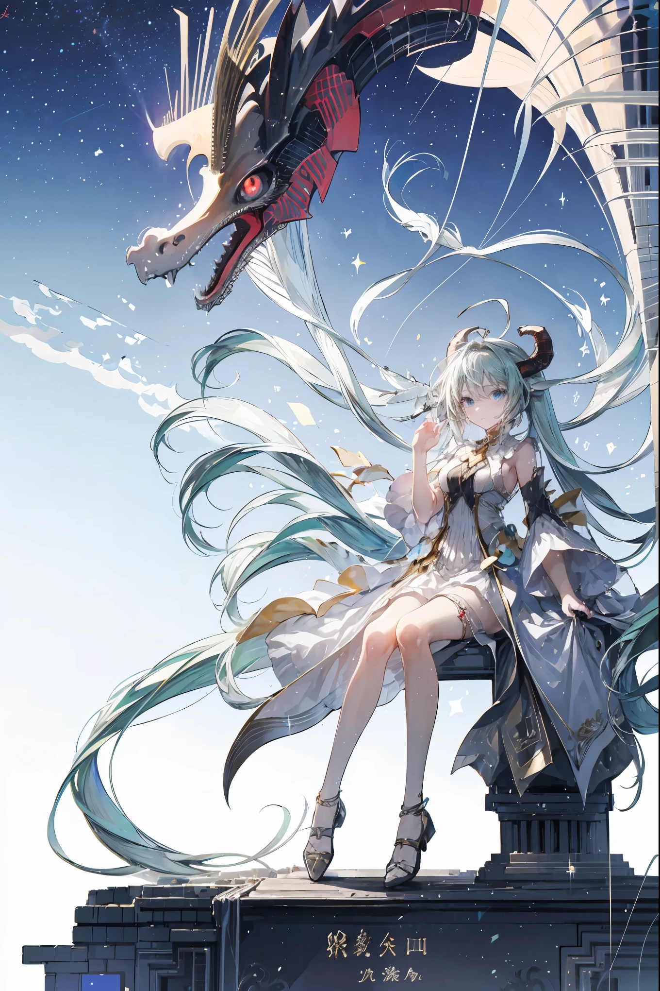 Beautiful girl riding a dragon、Giant Dragons Fly Through the Sky、Multiple Dragons Fly Like They Dance、Meteors fall from the sky、Countless meteor showers shine、Dragon Trainer Woman、uses traditional methods to trick dragons
Beautiful girl riding a splendid dragon、Giant Dragons Fly Gracefully in the Sky、Many Dragons Fly Up、shooting stars are falling、Countless Shooting Stars Shine、Dragon Trainer Woman、Make Dragons Obedient Using Ancient Traditional Methods
High quality,4K,Ultra Fine,Realistic,professional,vivid colors,Bokeh,HDR,studio writing,Ultra Precision Painting,Sharp Focus,physically-based rendering with flat colors,extreme details,Epic Fantasy Scene,Art Concept,Digital Illustration