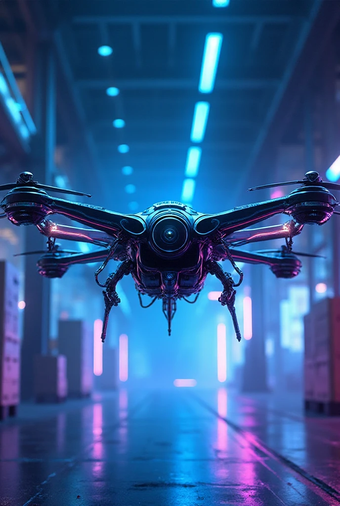 Sci-fi concept art of a sleek futuristic drone designed like advanced ...