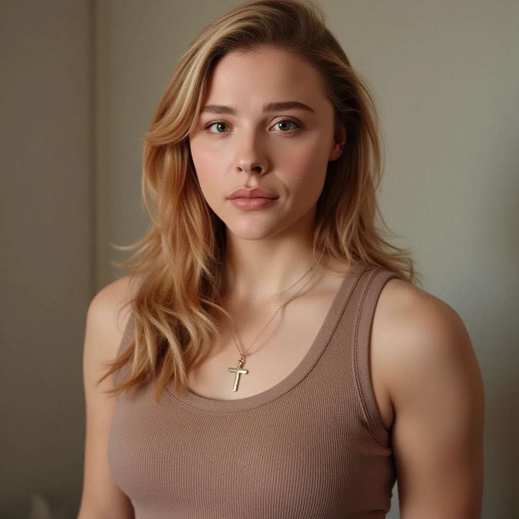 Lili Reinhart dressed as a cyclist with an excited look

