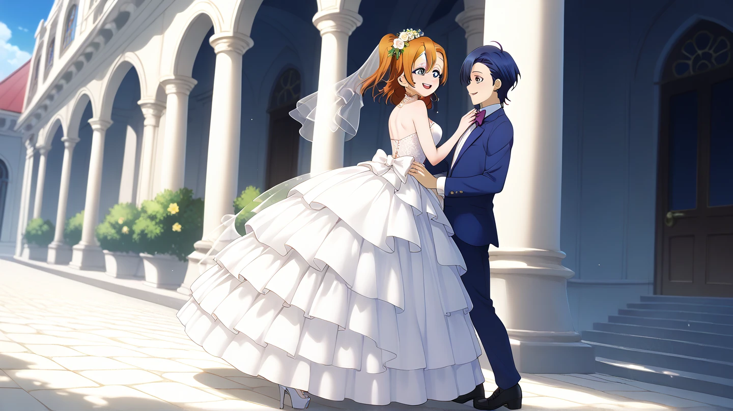 a father （he had been hypnosis by his second son,, a date with his second son,to a love hotel, ,wear  Wedding ,bride of his second son,have one's first night , divorces his wife and vows to live as the wife of his second son for the rest of his life, ) 