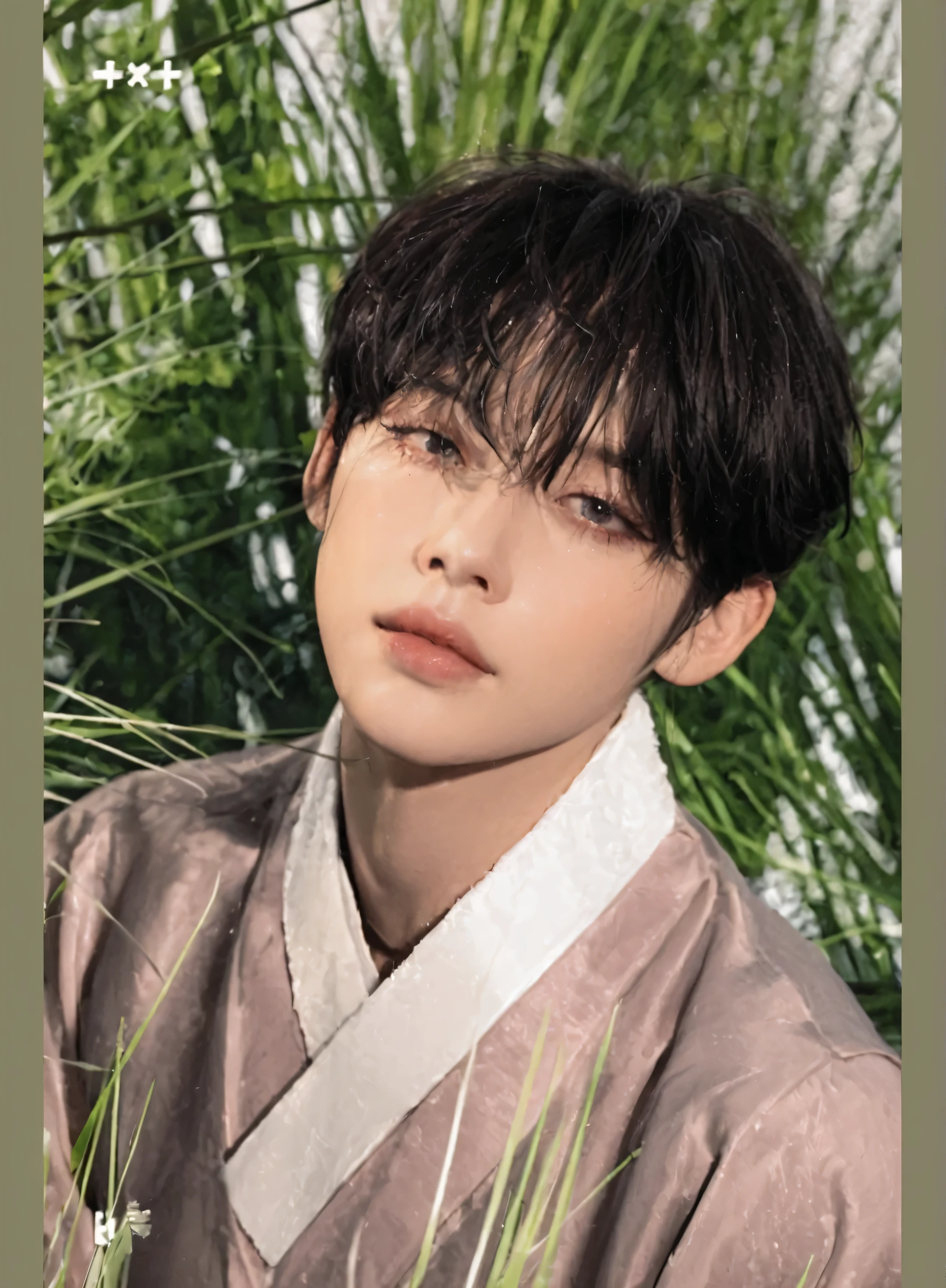 8K, the best quality, masterpiece, cabello brillante, ultra detail, photo shiny hair, hyper shiny hair, softer lighting, increase the quality of cinematographic lighting, shiny hair with lighting, backlight style, bright light, Increase the quality , the best quality real texture skin,
Close-up, Un Close-up de un hombre con el pelo castaño oscuro y lacio, yeonjun from txt, Retrato de yeonjun from txt, yeonjun from txt, yeonjun from txt + hyperrealistic detail, soft skin, expressive look, fanmeeting style, Bright and clean light