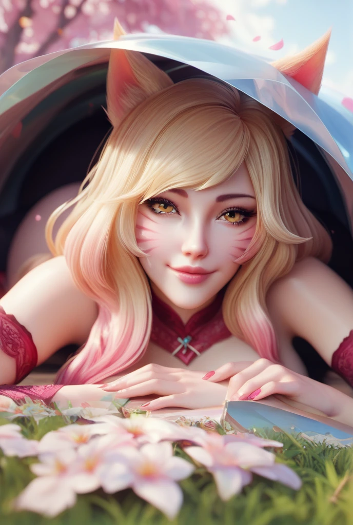 a close up of a cartoon character holding a snowball, of a ramlethal valentine, elf girl, annie from league of legends, miss fortune, samira from league of legends, amy rose red dress, from league of legends, shining pink armor, krenz cushart and artgerm, from overwatch, elf girl wearing an flower suit, vivy