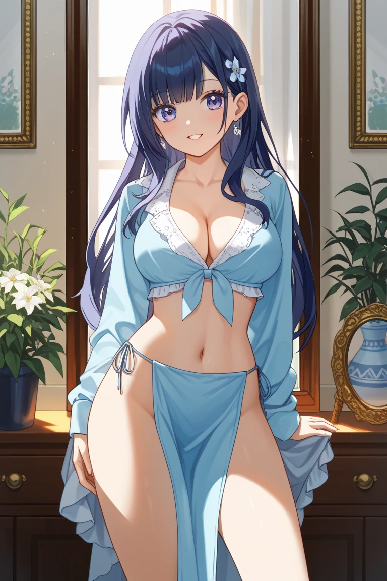 masutepiece, Best Quality, High quality, extremely detailed CG unified 8k wallpaper, itting open legs、barechested、Beautuful Women、Cowgirl、Beautuful Women、big sister、