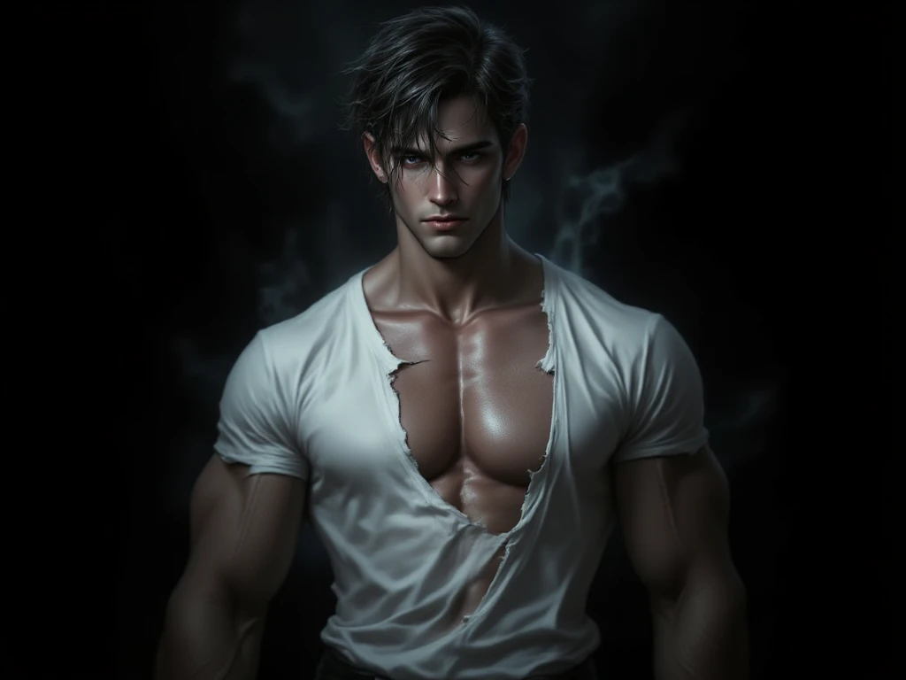 Depressed ???? men under shower. --auto