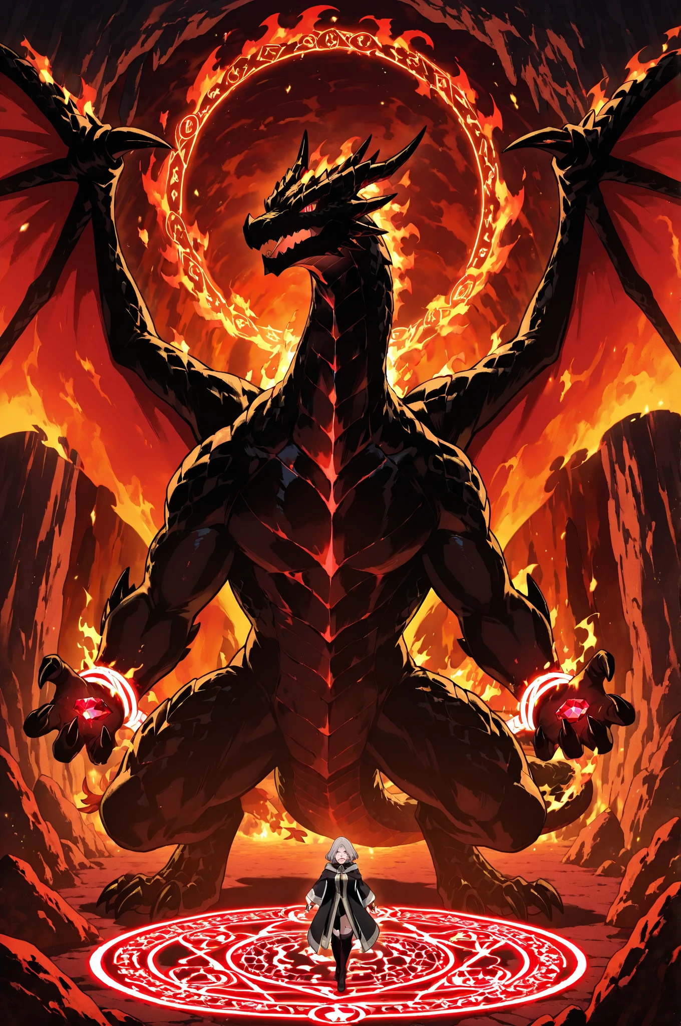 score_9, score_8_up, score_7_up, score_6_up, source_furry, solo, dof, full-length portrait, blurred background, <lora:CHARACTER_DEATHWING:1> dragon, deathwing, anthro, anthro dragon, metal jaw, digitigrade, black body, horns, wings, glowing red, muscular, BREAK genital slit, large penis, tapered penis, animal penis, knot, masturbating, glowing red penis, molten lava cum,  <lora:HerrscherAGGA2024_TF_Style_V1:0.2> TF_Style,  <lora:GwentStyle_v2:0.6> gwentstyle,  <lora:1dkXLP:0.8> 1dk