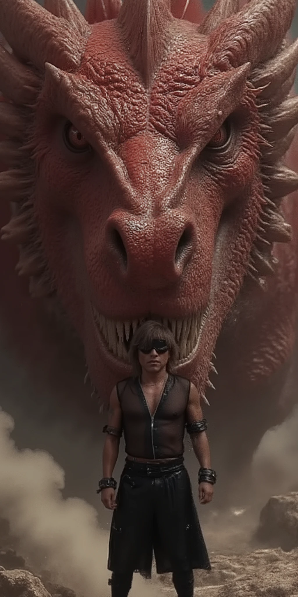 in prison,takuya,dragon,1man and 1dragon,close-up,Action,dynamic,beautiful,beautiful,colorful,live-action,realistic,safe content (masterpiece, 最High Quality, High Quality, detailed background, complicated details,complicated,ultra high res, are so pretty,Newest:1.2)