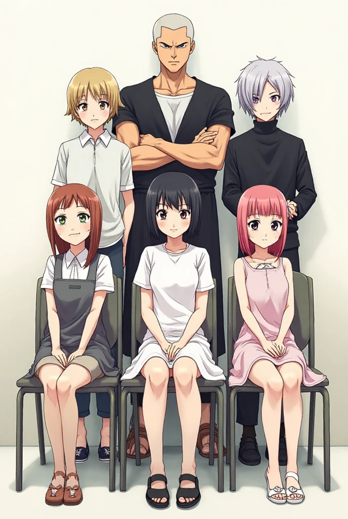 A 非常に詳細 anime group photo featuring characters in their original anime ...