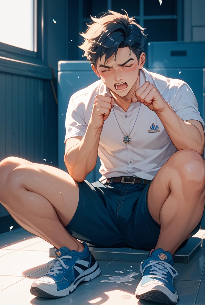 School sports boy watching  