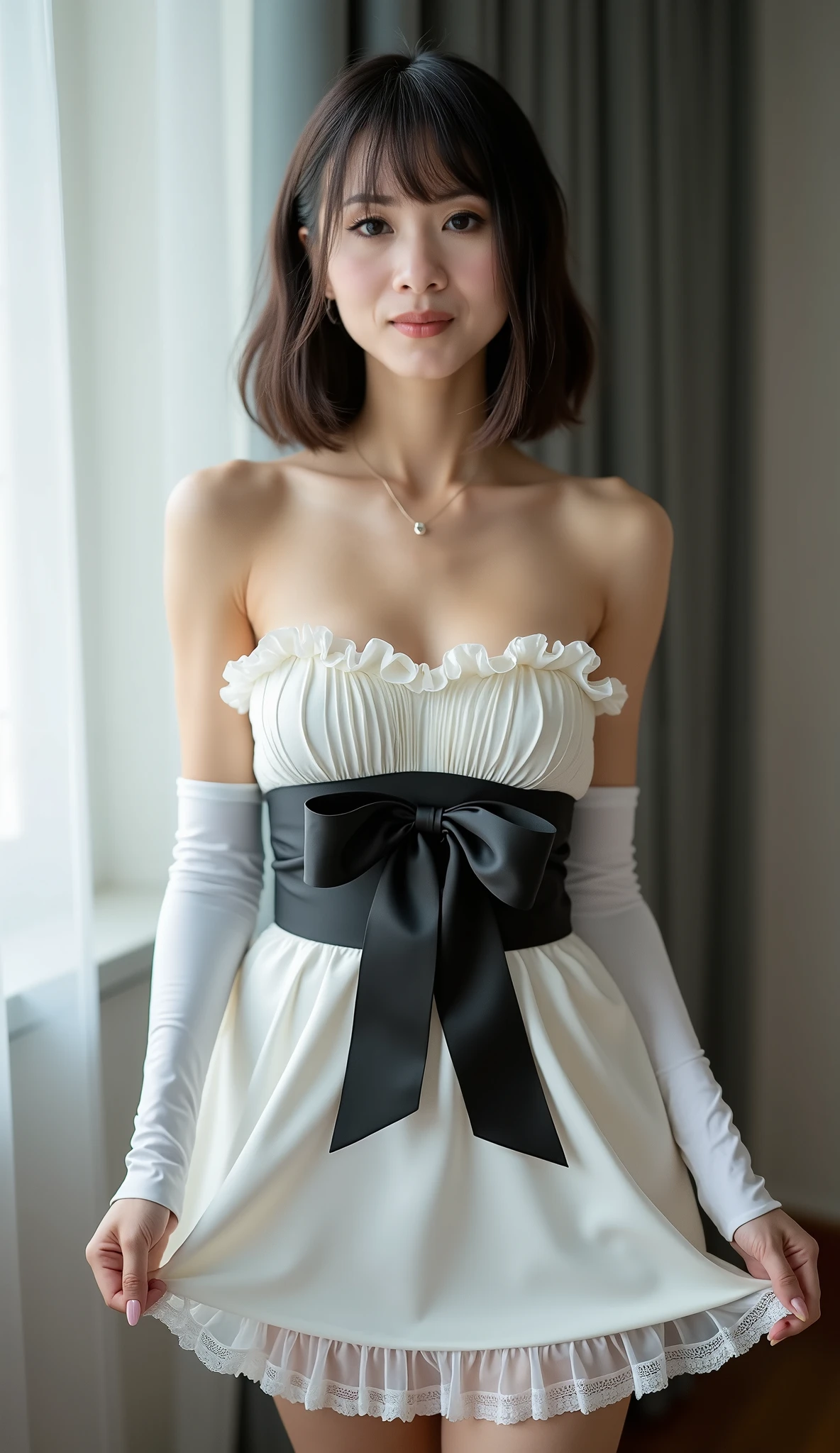 (Best quality, 8k, 32k, Masterpiece, UHD:1.2), Photo of Pretty Japanese woman, 1girl, (RAW photo), (realistic), (photorealistic:1.3), (high res), ultra detailed, Primaballerina_tutu, Primaballerina_tutu fog blue outfit, incredibly beautifull face and eyes, (:1.3), round small face, (, ), thin waist, slim proportions, city ​​rooftop in the evening, (sweaty), (from below, :1.17), platter tutu ballet, pancake tutu ballet,
