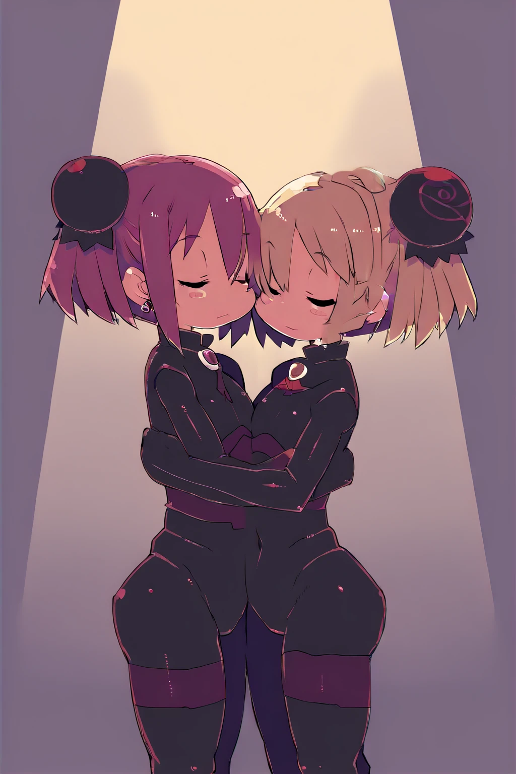 (Private n 4k)、(High resolution:1.2)、(High freshness:1.2)、、(Whole Body Ezbian:1.2)、((short hair:1.2))、(Huge, Vibrant, Silicone :1.4)、Deep Valley、(Two  women in dynamic action poses:1.6))、Skin Dancing、 (Hard :1.6)、(Perfect body:1.8)、Wide , Thick thighs, Huge 、Skin dents、(barefoot:1.2)、(Great abs:1.4、(Tight waist:1.4)、(Skin glowing with oil)、(blush)、(Dark Skin:1.6)、( Grabbing a girl's :1.1), ((Teasing eyes、Yandere face:1.8))