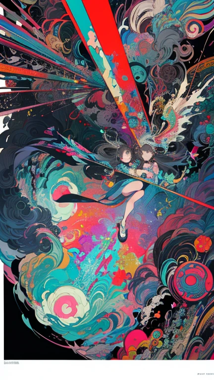 (masutepiece, of the highest quality, Best Quality, Official art, Beautiful and aesthetic:1.2), (1girl in:1.3), Extremely detailed,(Fractal Art:1.2),Colorful,highest details,(Zentangle:1.2), (Dynamic Pose), (Abstract background:1.5), (Congressional Dresses:1.2), (Shiny skin), (Many colors:1.4), Upper body, Thin gauze, Off-the-shoulder, blooming flower field, Glowing skin, lightsmile, , , , nakeness,From below, Up wAIT