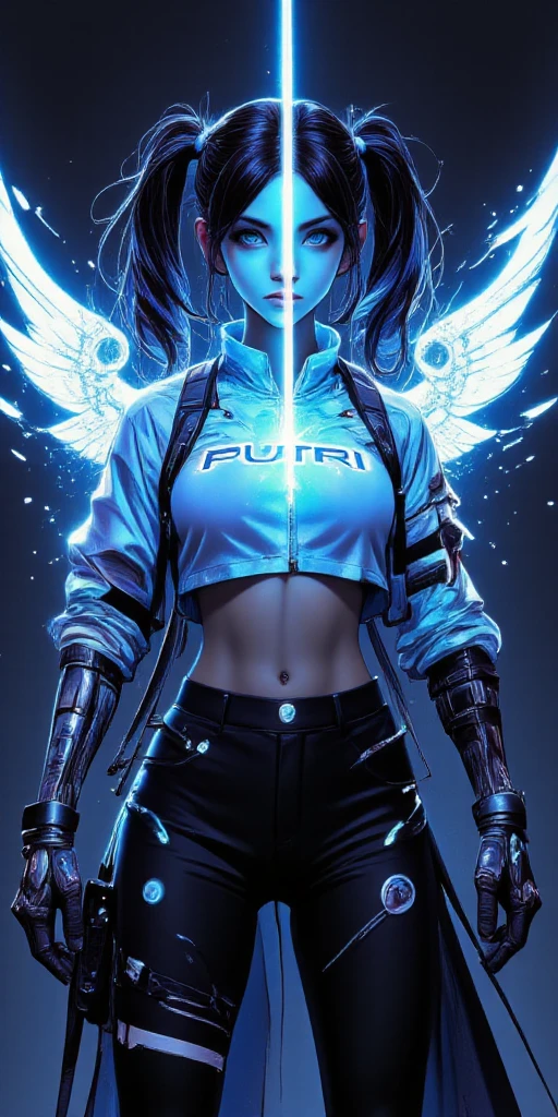 best quality, masterpiece, 1girl, perfect face, detailed eyes, perfect skin, full body toe to head sitting on bench, atmospheric lighting (plain background) ((colored skin, white hair, red eyes, gem, circlet, jewelry, white T-shirt, blue jeans))