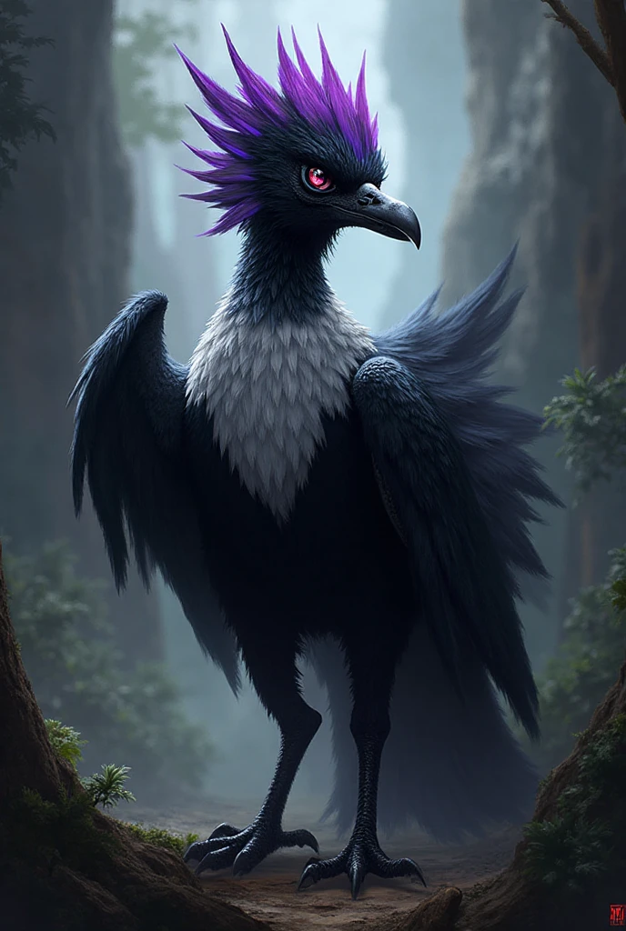 ultra-detailed, masterpiece, masterwork, high quality, best quality, hdr, (nature, top of the tree), , male, solo, avian, (()), (white little body crow), (long silver hair, beak, closed eyes sleeping), horn, dragon ears, lying, dynamic angle, (, perfect ), Hands and wings in one piece,