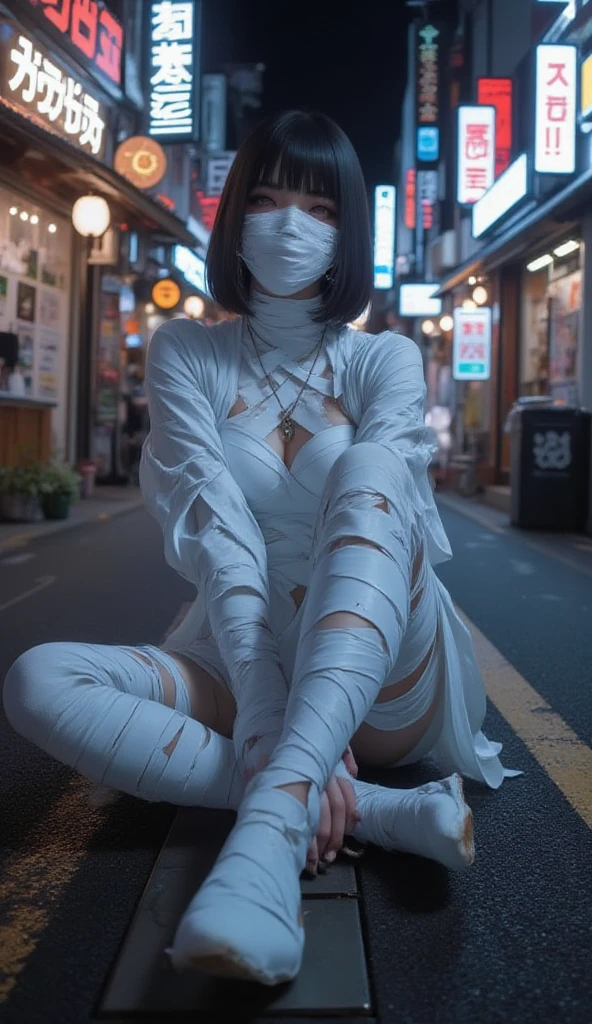 a girl trapped in the cobweb