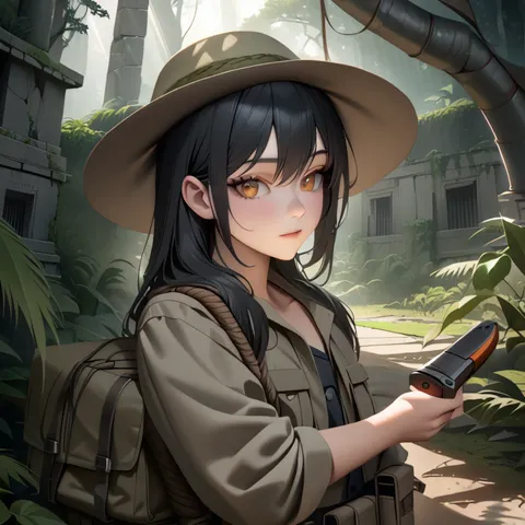 DSCHUNGEL Wilde Anime-Mädchen KI