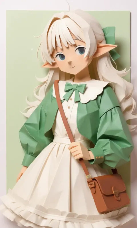 [Qwen] Paper Cutout Style Origami