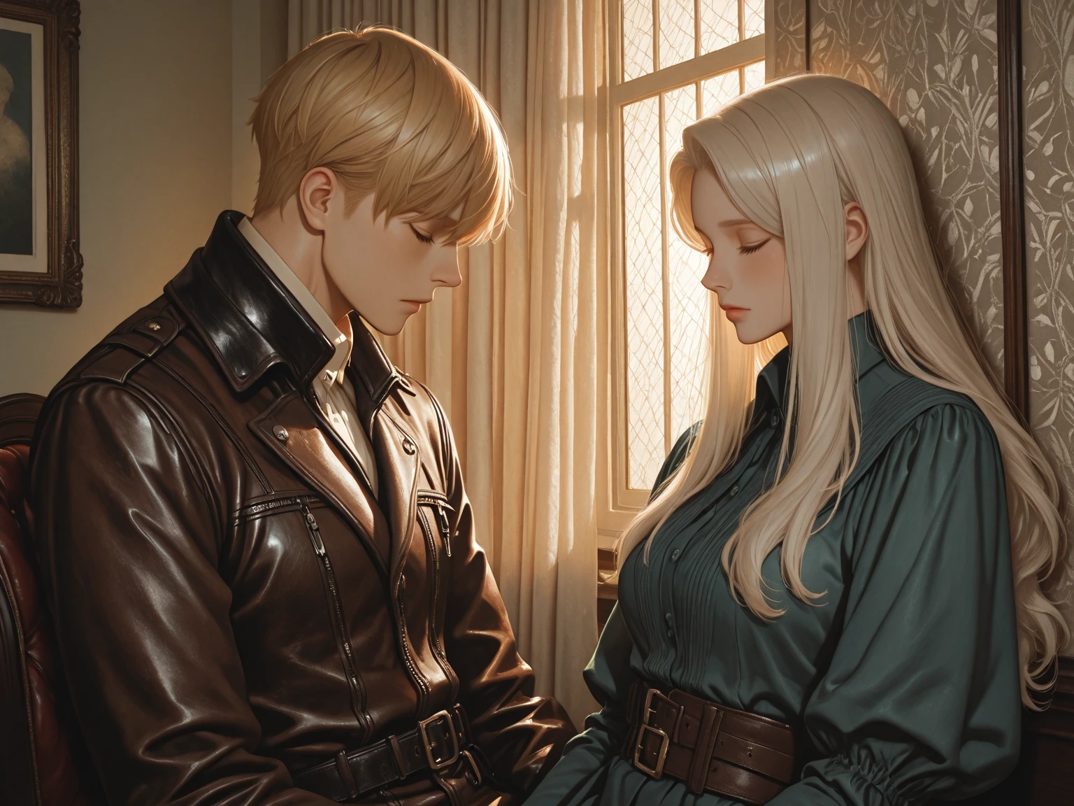 Pansy and Draco hugging together