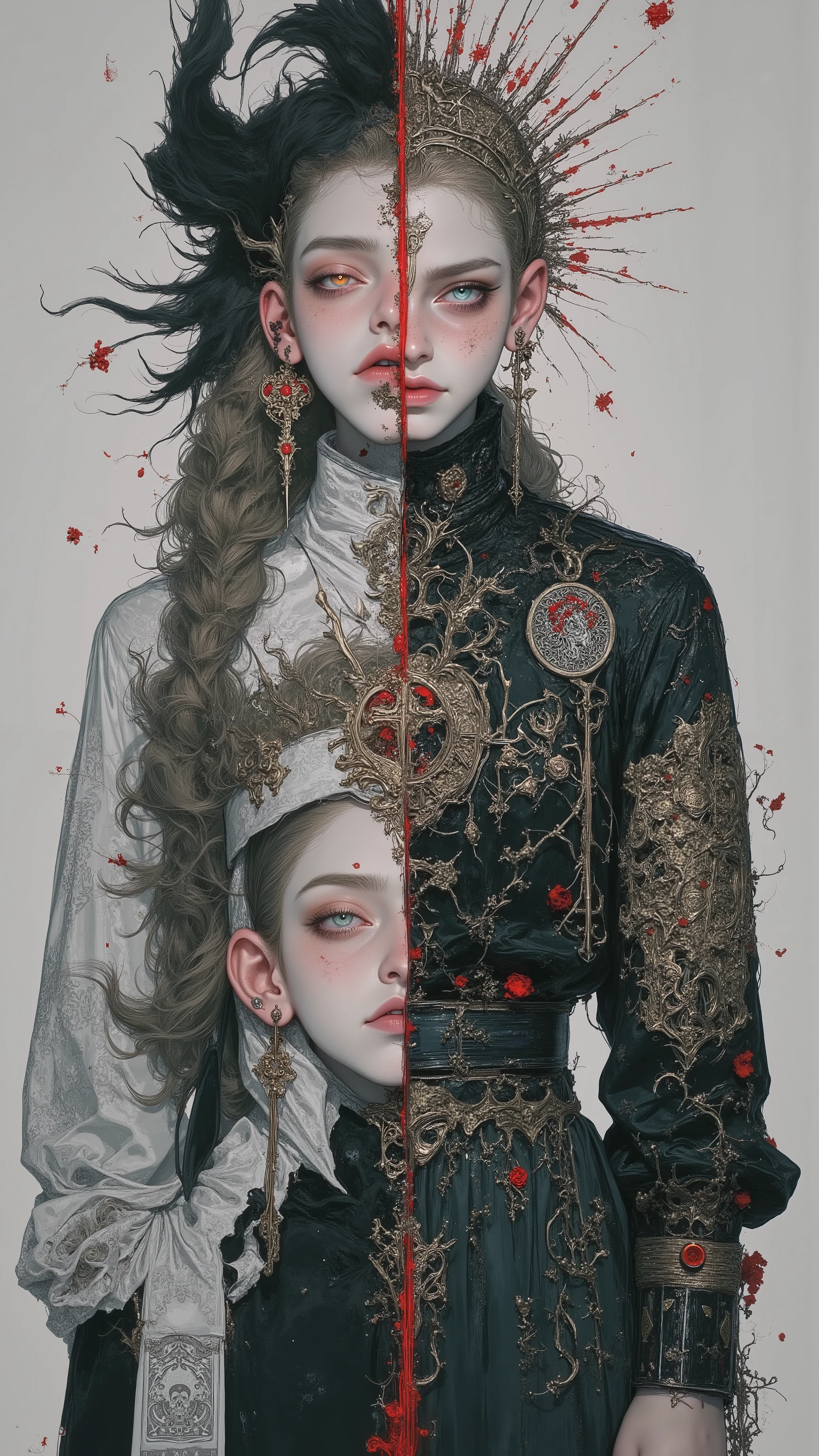 「Double Identity」、
The life of a person with two roles、The same person who is simple and striking、the same person who is calm and cool、the same person who is kind and scary、