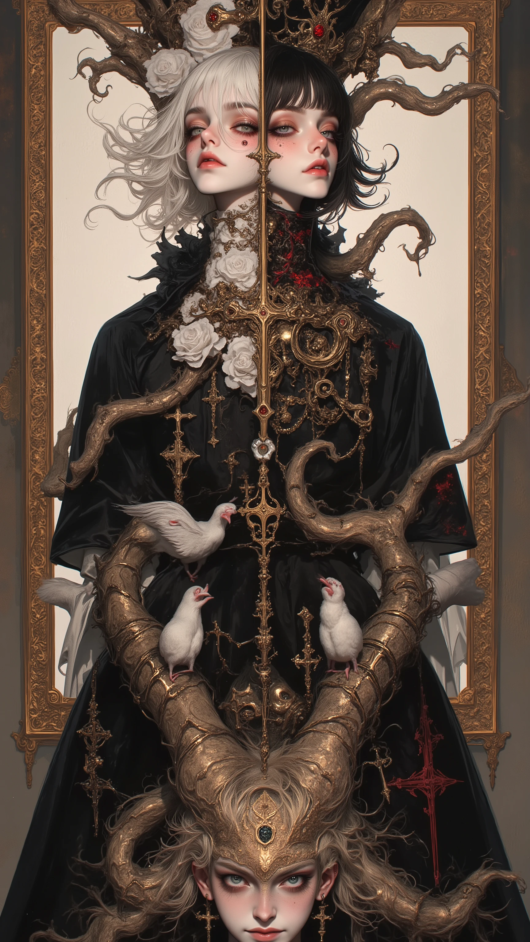 「Double Identity」、
The life of a person with two roles、The same person who is simple and striking、the same person who is calm and cool、the same person who is kind and scary、