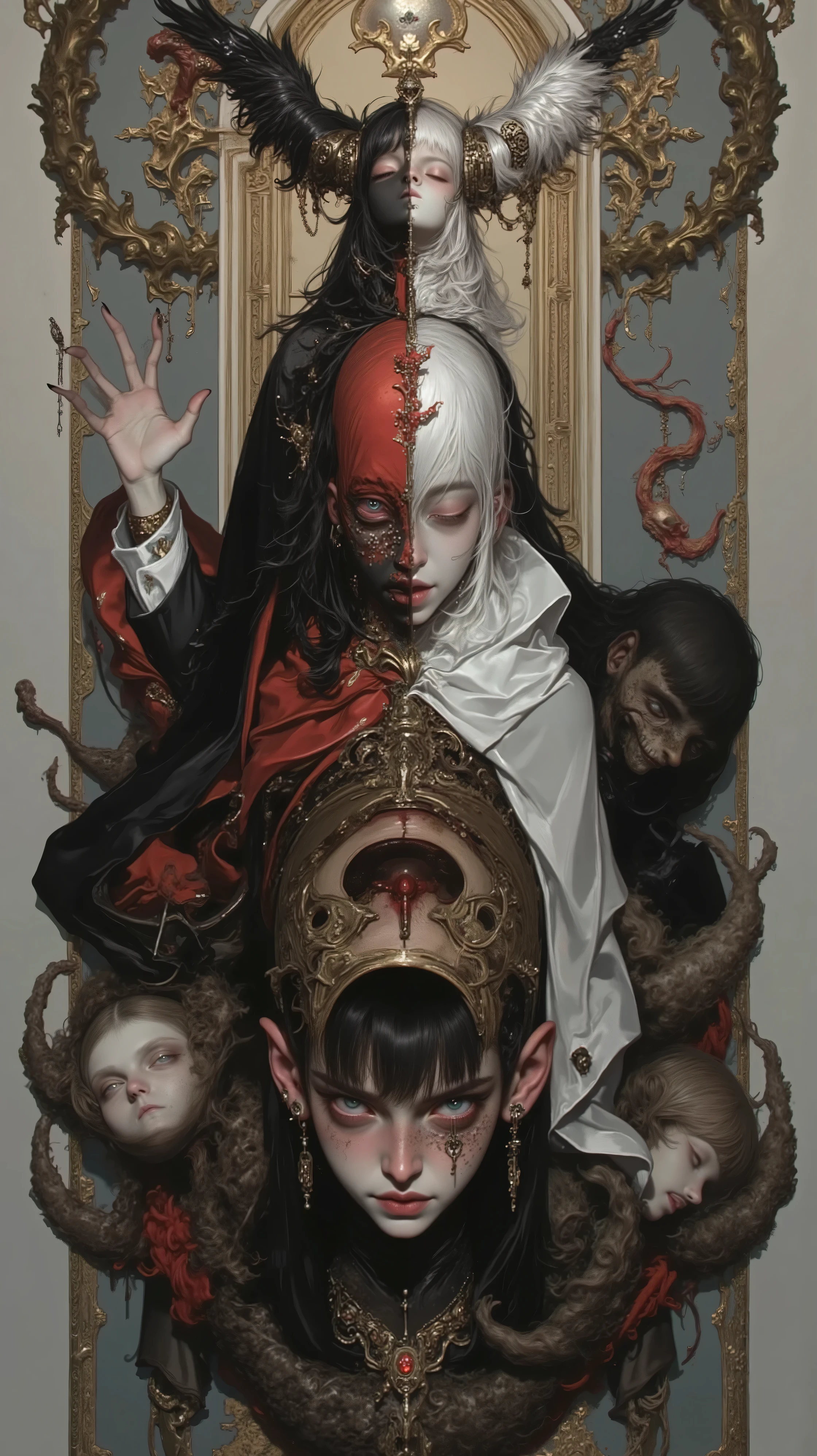 「Double Identity」、
The life of a person with two roles、The same person who is simple and striking、the same person who is calm and cool、the same person who is kind and scary、