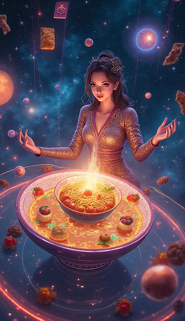 A breathtaking anime masterpiece a mystical fortune teller sits at