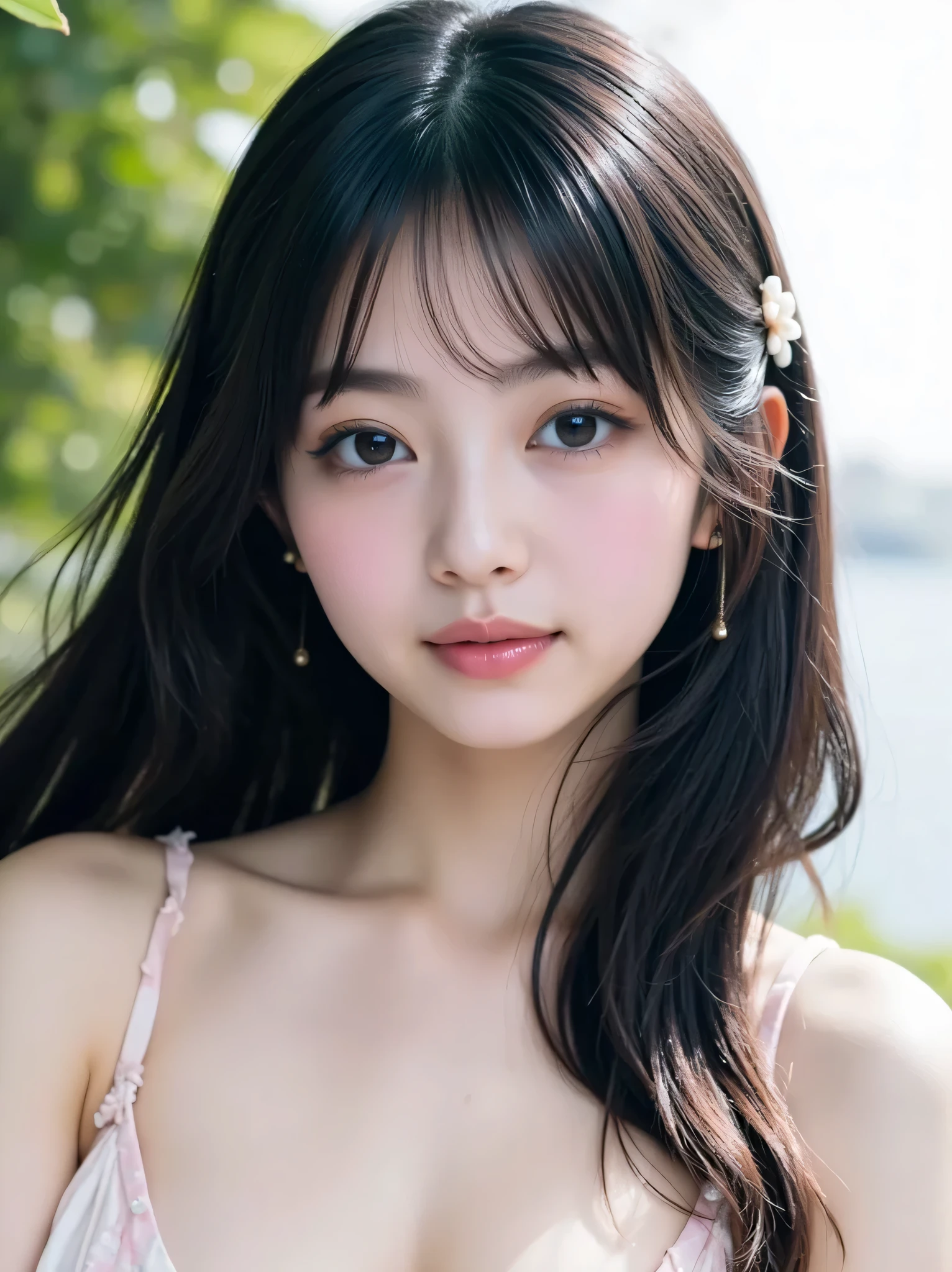 {bust closeup photo taken in a bright bedroom:1.8}},{{Highest Quality:1.8}}}, {masterpiece:1.8}, {:1.8}},,{natural makeup:1.8},{{Extremely elaborate facial eyes:1.8}, {{ Beautiful White Skin:1.8 }}}, {Professional Lighting)}},{High Accuracy Selection},{{{{Picture of a face above the chest:Nipples(red)Nipples}}}},{{one high school student:16age :(((smile))) :small breasts:Areola(Pink)Areola}},,{red頬:1.6},,{{{{smile:{big double eyelids}:{mascara}: { teardrop bag}:{{Long Lashes:1.8}}},,{{eyeshadow:0.8}},{{{{透けて見える白いタイトシャツ-Nipples:1.8}}}},{{bob cut::Princess Cut:ponytail:1.8}}