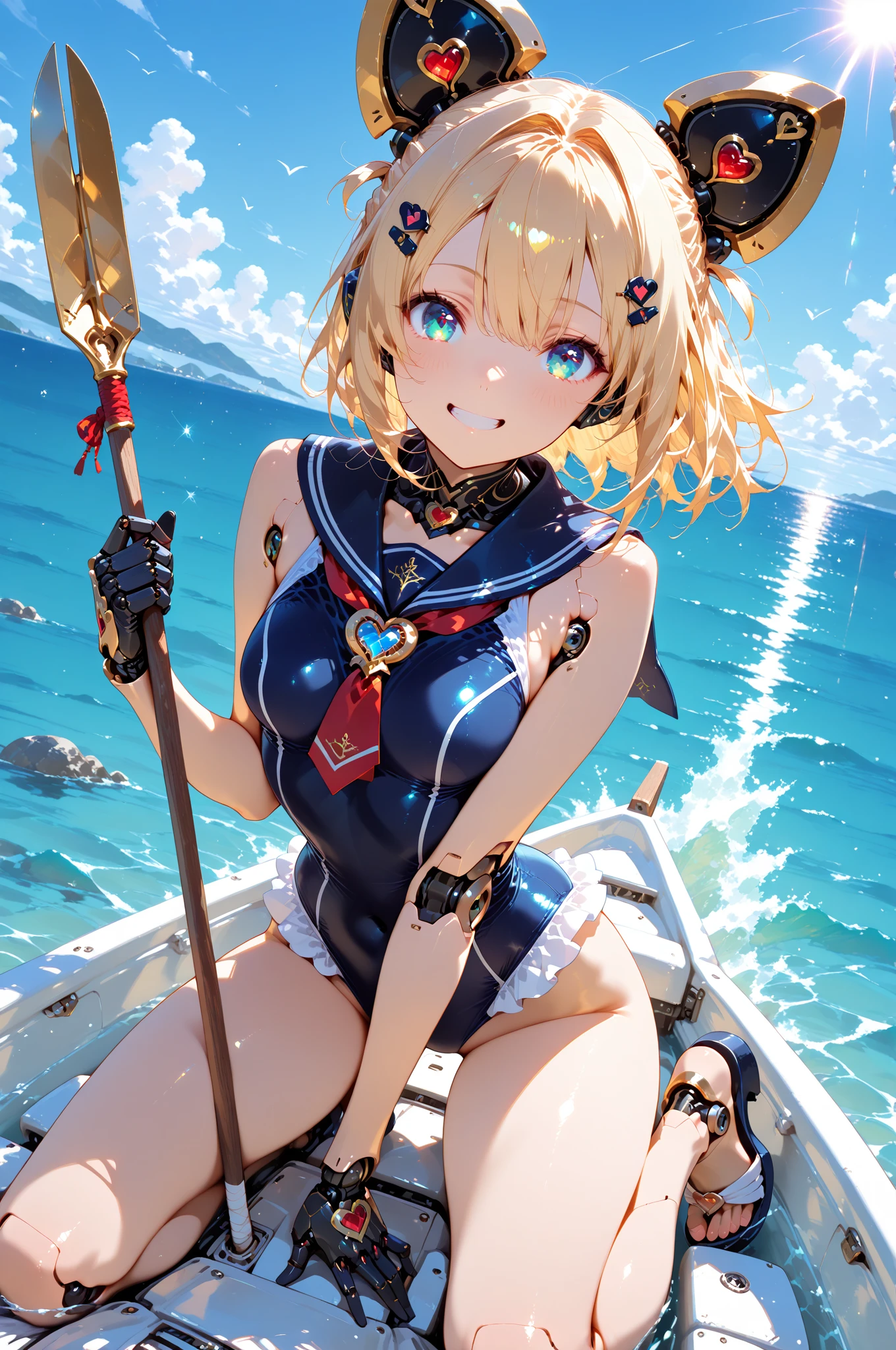 Jean Genshin Impact, Whole body, (NSTDA.:1.2), (10, Best-Quality, Masterpiece: 1.4), Ultra High Definition, (Lifelike, Photorealistic: 1.48), (Look neatly through the :1.11), 20 years old, cute girl, , famous Japanese actress, , swimsuit, beautiful, blue eyes, head tilted, cowboy shot, looking at the audience, emotionless, beautiful lake, Zeiss 150mm F/ 2.8 Hasselblad, in the valley, whole body, foot, ultra wide angle