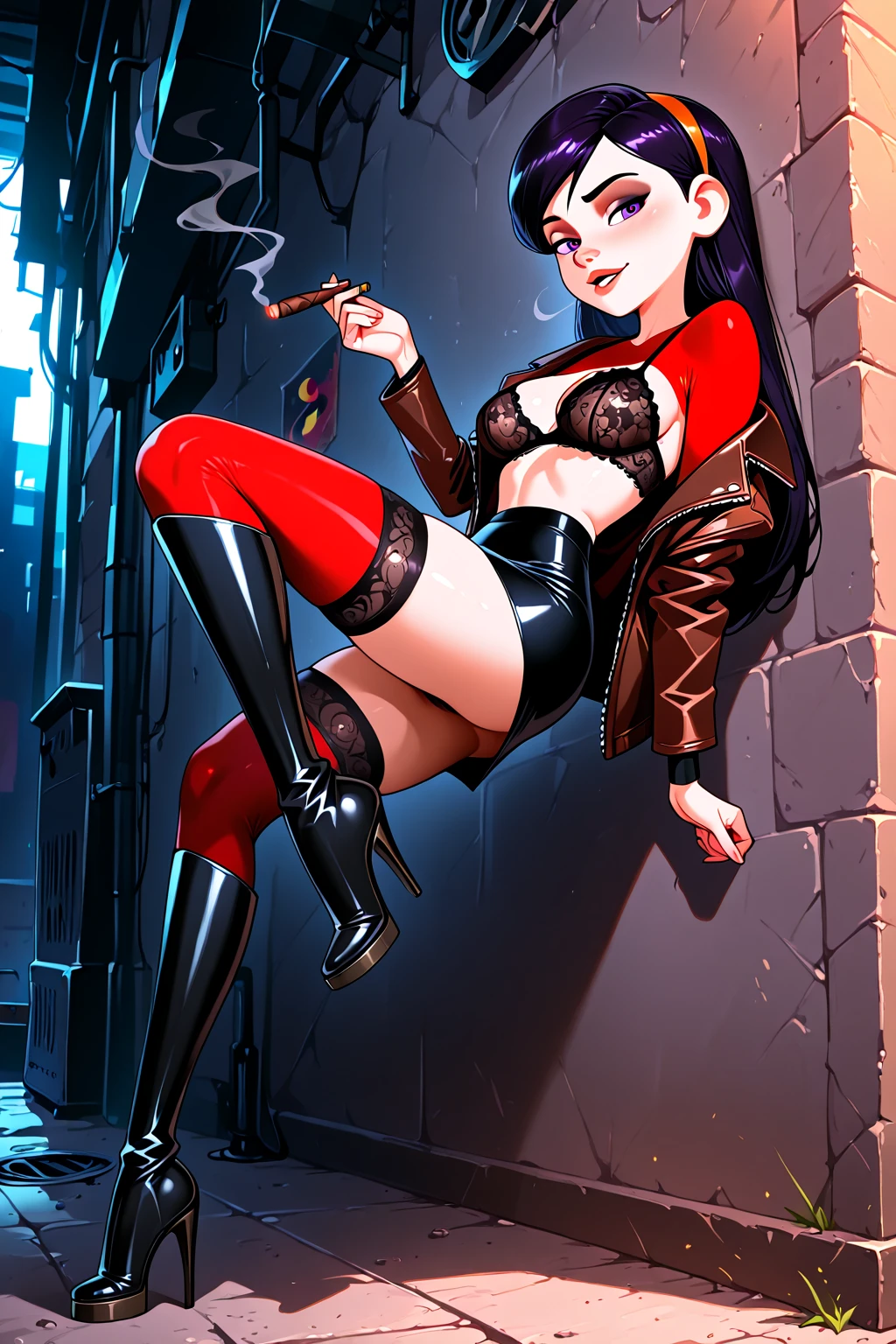 8k，highest quality，超A high resolution，（realism：1.4），RAW Photos，（Real skin texture：1.3），（Film Grain：1.3, highest quality, Super detailed, RAW Photos, highest quality, Realistic, Realistic, highest quality非常に繊細で美しい, Very detailed, wonderful, In detail, [[Delicate fingers and hands:0.55]::0.85], (Further references:), [[Delicate feet and toes:0.55]::0.85], (Detailed feet), Photo of female rhythmic gymnast in orange outfit in locker room, One Girl, alone, Brown Hair, Brown eyes Short hair, Girl inserting inside guy to show off from the front, Girl drooling while licking a man's Huge body with her mouth, オレンジエナメルワンピースハイレグSee-through leotard着用 , Rhythmic gymnastics leotard, Holding the rhythmic gymnastics club with both hands, See-through leotard, High cut leotard, String leotards, Long sleeve leotard, patent leather leotard, She is wearing orange patent leather long knee-high boots., Wear orange enamel gloves, Both hands are wearing orange patent leather gloves..,  stand up,  And see through, Place your finger on it  , Orange High Legretard, Huge , Big ???, Showing cleavage, 突き出したBig ???を見せる, put in inside  , 中指と人差し指をput in insideします  ,  Wet, Squirting from the inside , ?????????? overflows from , ?????????? is leaking from ,  中指と人差し指をput in insideします , gasp loudly, Spread inward with both fingers, Open your legs and show inside  , Show Inside 、I focus , Caress with middle and index fingers, I focus , Make it visible, あなたをMake it visible, show , I focus , Blushing, Sulky face, Sit on the floor in the changing room, put in , put in inside , Spread your ????????? and show off the contents and insert it from the front while leaking ??????????.., View from the front, View ???????????