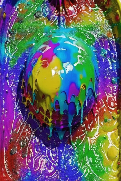 [Base:yayoi_mix-v2.5] Muddy slimy monster (Rainbow) 2025/09/25 L1