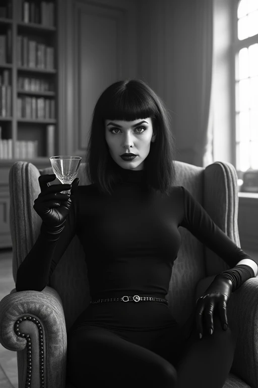 woman in a dress holding a glass of wine, Erwin Olaf, inspired by Carlo Mense, Hugh Kretschmer, inspired by Hedy Xandt, flora borsi, Tom Bagshaw Natalie Shaw, Jingna Zhang, Peter Kemp, inspired by Ray Caesar, fine art fashion magazine style, photo by Alexey Kurylev