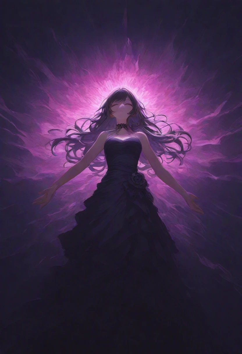 （only one person），Broken church，Cemetery，heavy rain，dark clouds，(Battle damage)，Wedding dress，Long hair，Ghost Bride，Dark and gloomy，night，Wilted flowers，Tears