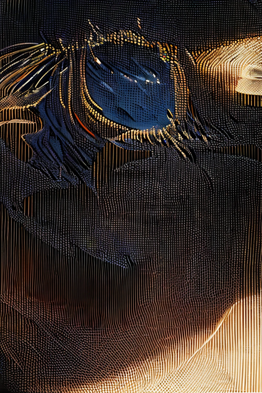 (8k, original pictures, Highest Quality, masterpiece:1.2), (realistic, photo-realistic:1.4), high resolution, Super Detailed, very detailed, written depth, is a beautiful woman in a blue dress、Braided Hair、wears a tiara on her head、Has flowers on her hands。,The overall composition should focus on the character's appearance, Fersa