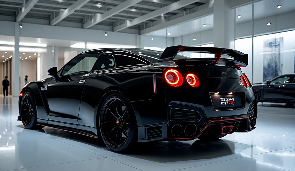 Jet R63 Back right side view of a ultra hd jet black Nessan GT-R r63 ultra ...