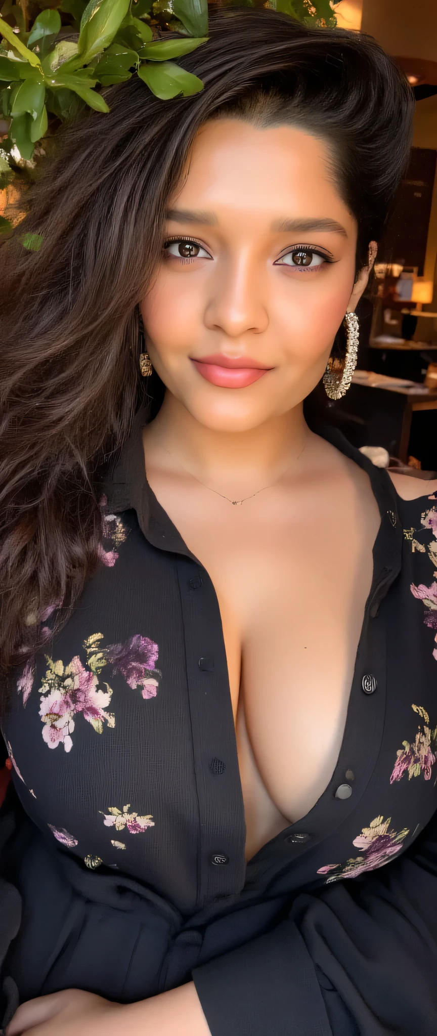 Ritika, hot in an unbuttoned police uniform