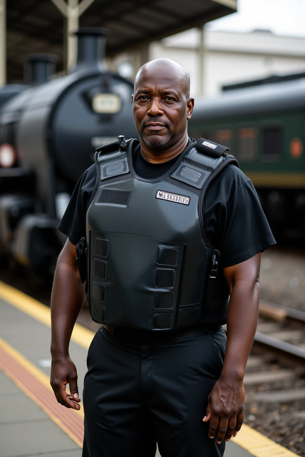 A (muscular), masculine, handsome (police officer) wearing a (tight police uniform) (sitting on the hood of a police cruiser) with his legs spread apart. High quality, best quality, masterpiece, realistic, photorealistic, (((((whole body))))), (((((full shot))))). 
