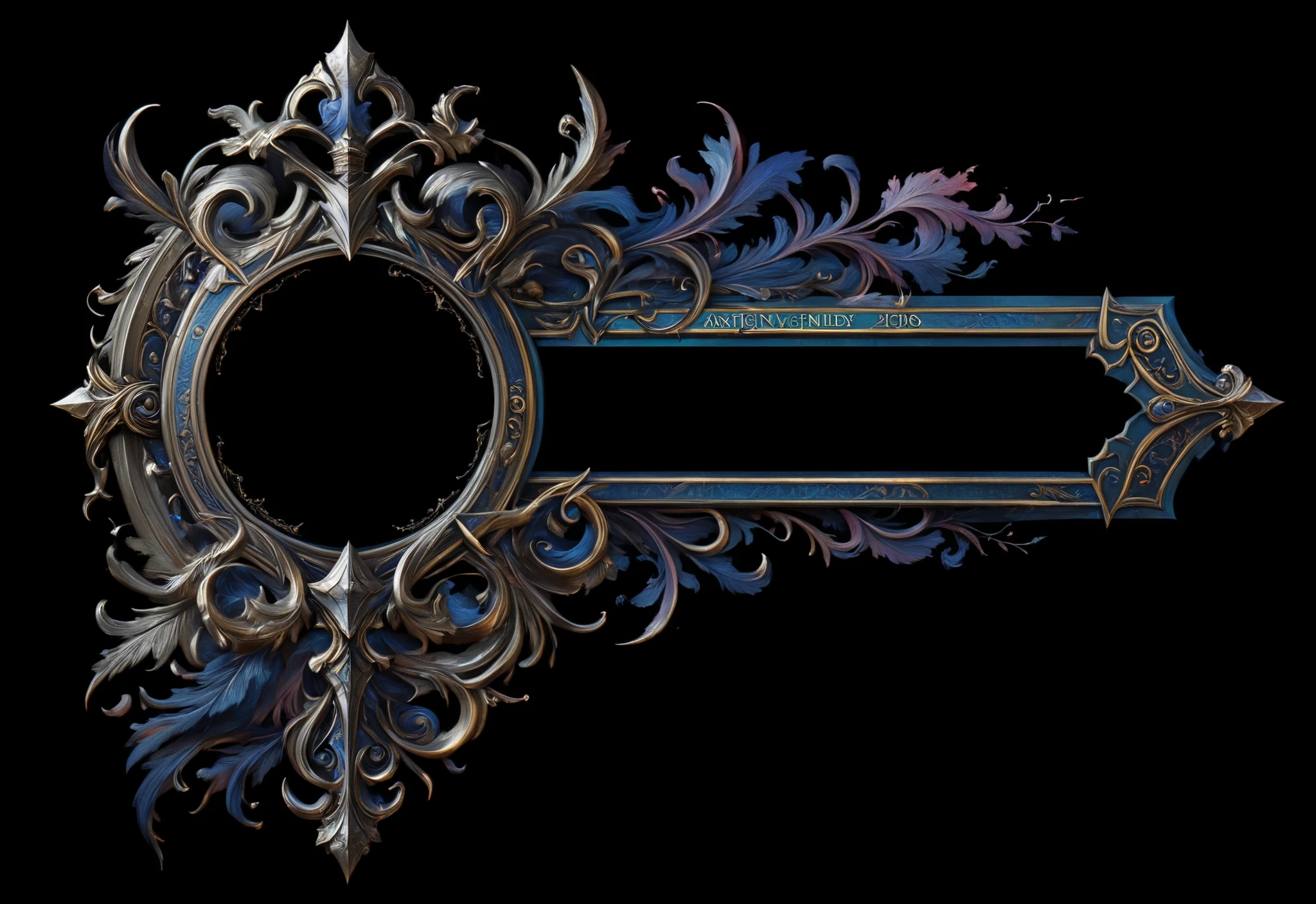 beautiful game ui, rpg text box, elaborate design, beautiful, medieval, fantasy game, stunning, pearlescent, morning, matte painting, by wlop, by artgerm, octane render, trending on artstation, art by greg rutkowski, symmetrical