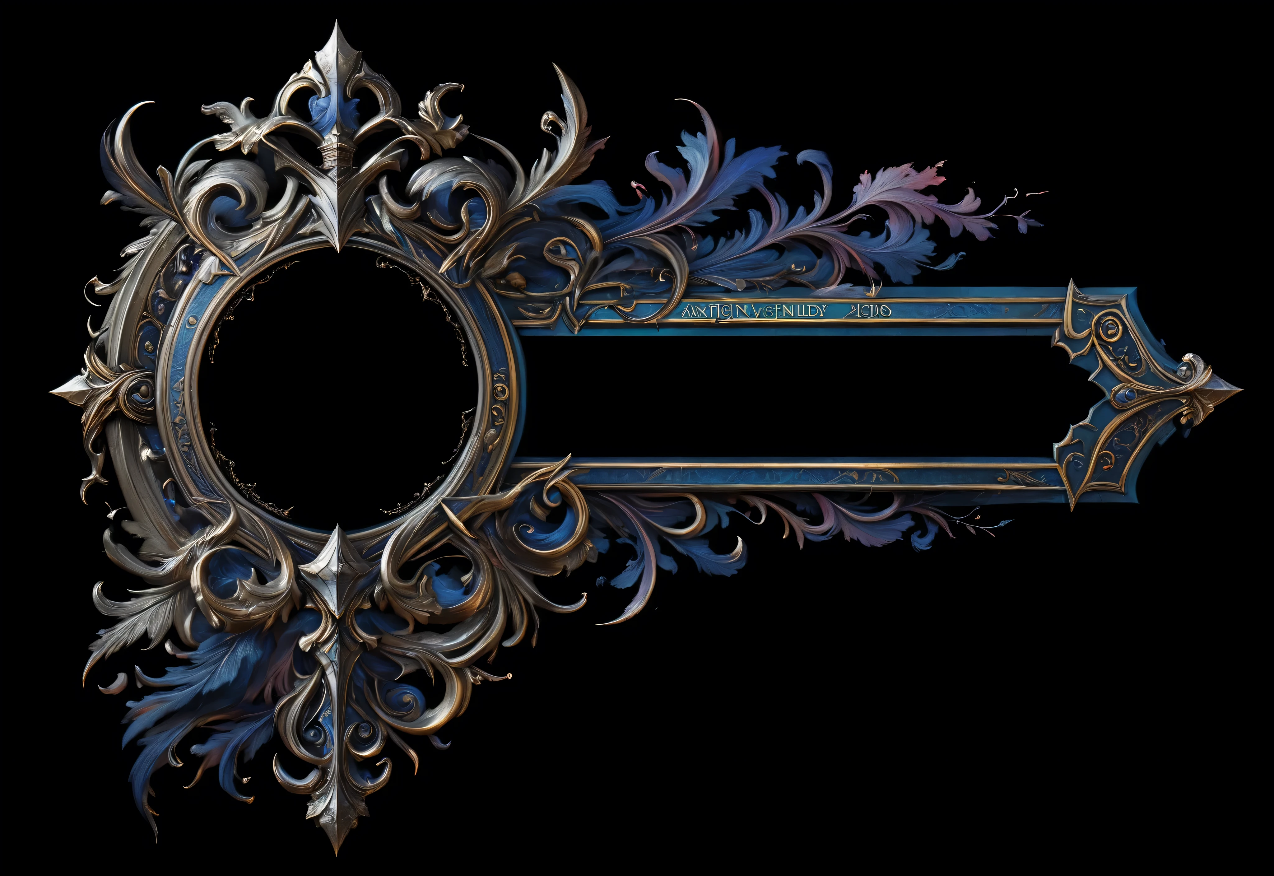 beautiful game ui, rpg text box, elaborate design, beautiful, medieval, fantasy game, stunning, pearlescent, morning, matte painting, by wlop, by artgerm, octane render, trending on artstation, art by greg rutkowski, symmetrical