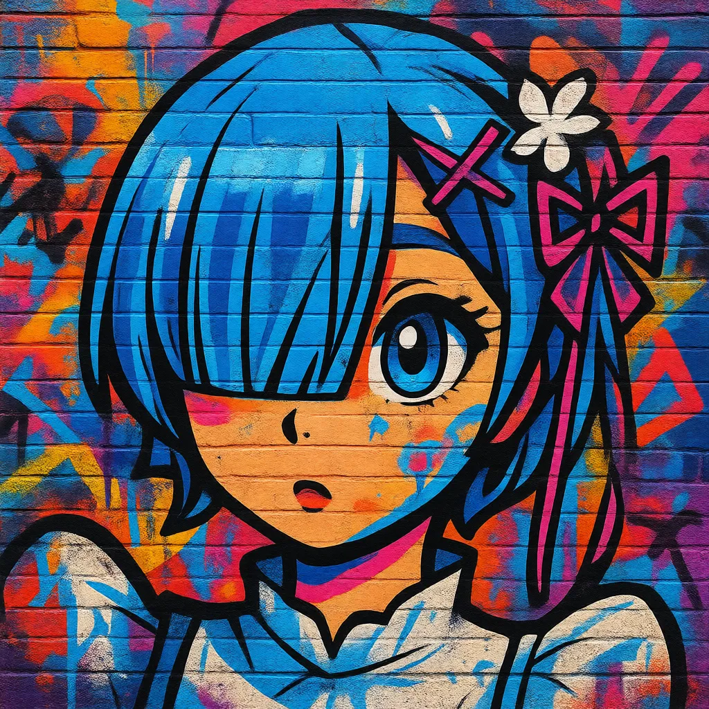 [Qwen]  Graffiti-Straßenkunststil