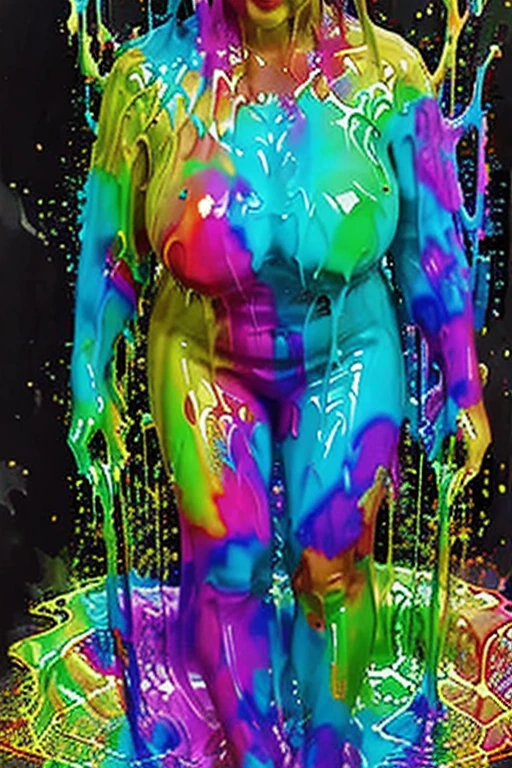 [Base:yayoi_mix-v2.5] Slimy paint monster (Rainbow) 2025/09/25-1 L2