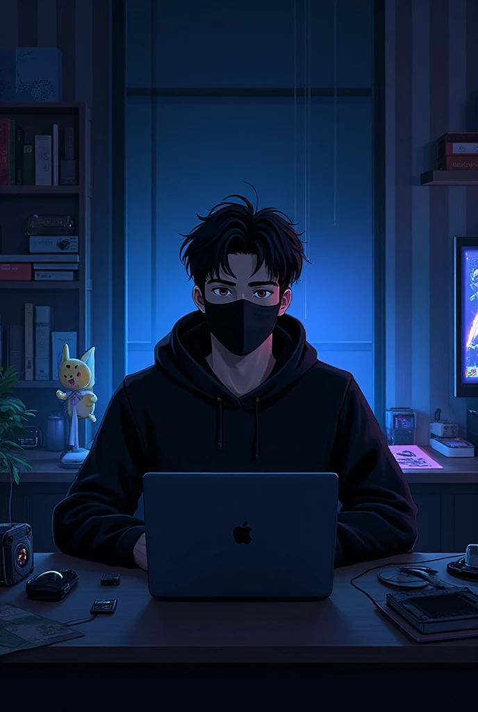 Animefriendly looking male business character, handsome and smart