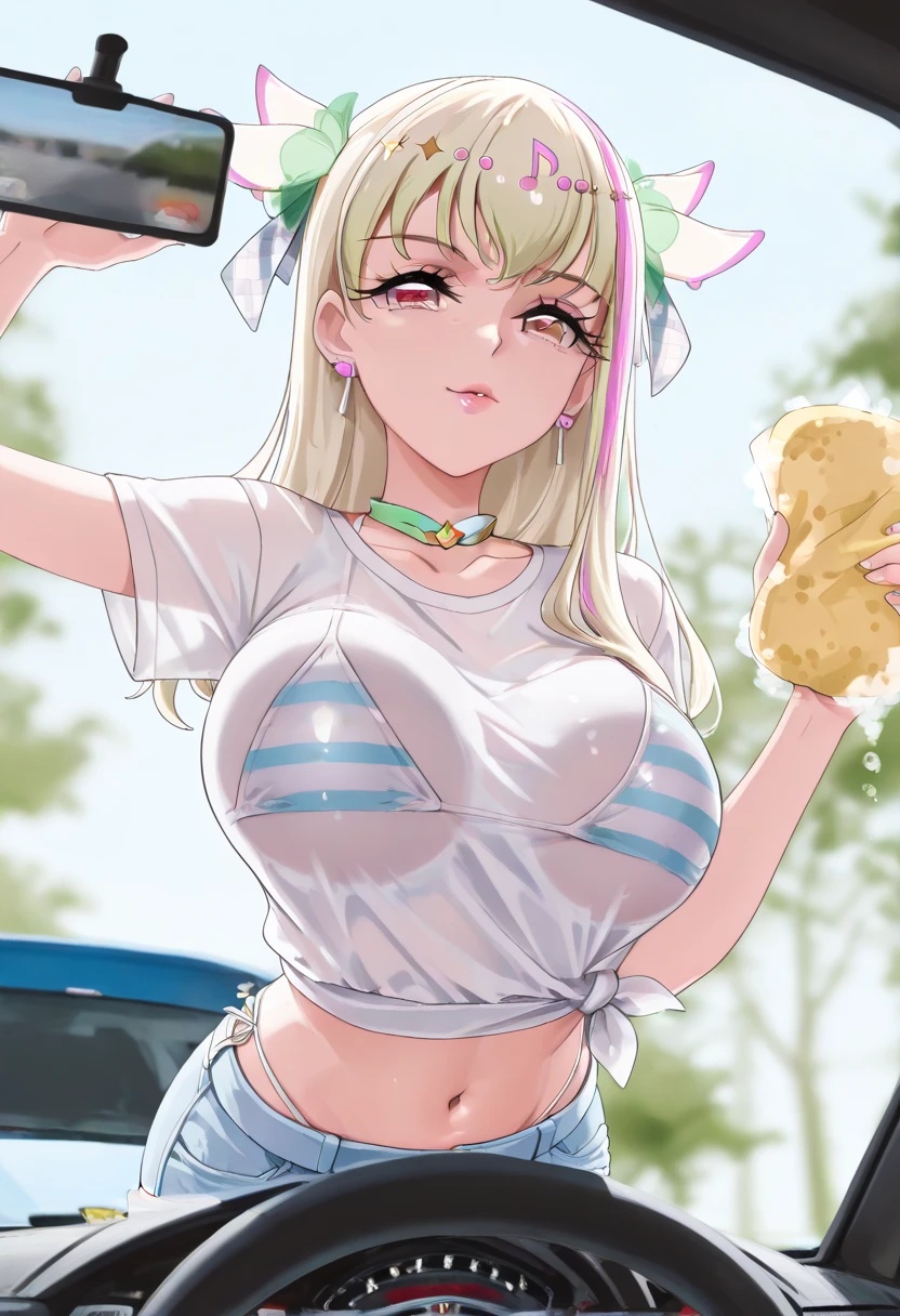 hot, at car wash, at car wash, car, at gas station, car wash, car,, gas station, car wash, girl washing car, car wash, tan lines, white  swimsuit , white shirt, see through, white shirt white  underneath, white shirt , see through shirt, car wash. , carwash, washing car, soap, a lot of soap, covered in soap, cleaning car,  covered in soap,Best quality, massive , , very curvy, dark brown skin, long blond hair, yellow eyes, slutty, gyaru, full lips, seductive, smiling ,  blond hair, gyaru, darkskin, blonde, white , white , yoga gym, darkskin, tan, white ,  , ,wet, covered in soap, soap , soapy, white shirt, white see through shirt, car, car wash, soap, washing car, curvy girl. tan lines, cleaning, cleaning car,  against car,  against car windows, cleaning tge car, blonde, soap