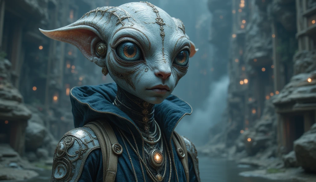 full body shot,beggar deep niobium paladium The Alien Entity,native italian babychild, wants eat,survival in criminal city of future, Technicolor,natural skin textures, hyper realism, hyper detailed,Extremely detailed,High contrast,Masterpiece,Realistic,Ultra Detailed, intricate details,realistic humid leather,extremly intricate,Epic Realistic, cinematic style,irina yermolova,high contrast,hdr,extremely detailed, deep night landscape,masterpiece,intricate details,faded,eyes extremely detailed, high detailed eyes,8k resolution,RAW,retina, Nikon Z9,China,orc,Li River ,Guangxi Zhuang of China,tkt style, pointed ears perfect, Elf，transition between two art styles, Ink painting to photorealism, Double contact, X-ray, Creative, vivid light, masterpiece, fantasy, Abstract, Surrealism, super detailed, high resolution, stop:35;(((creature with a spectral and ghostly appearance)). Her skin is pale, almost translucent,ancient rock paintings of the first people,sharkfish's leather,A Modern flat toon Crazy whit a Big ONE a Only Eye Robot USSR , and helmet Style, tongs in hands, Tv head, pinhead, camouflage , Ambient in a meteorite crater super detailed, 
