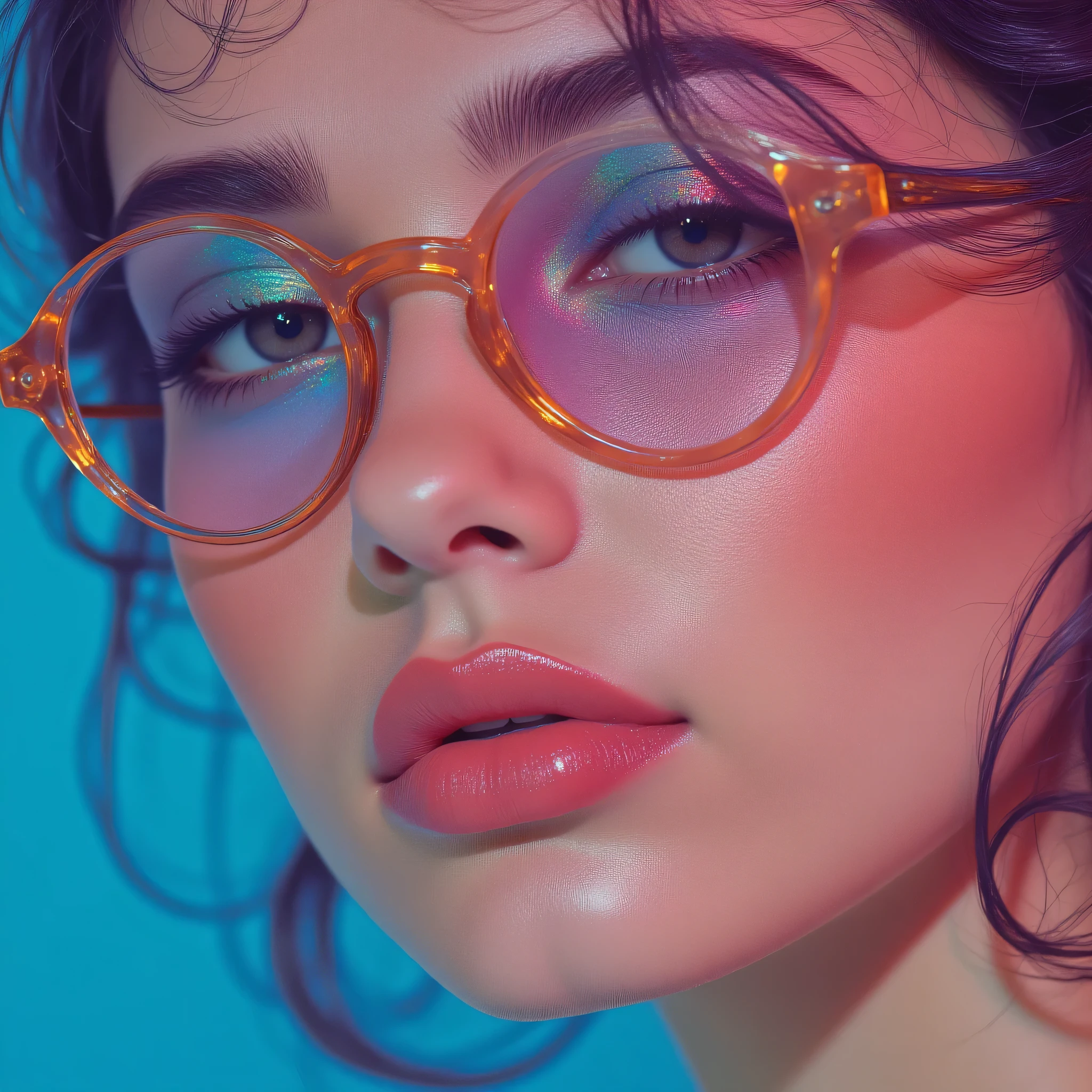 (masterpiece:1.2,Exceptional Quality,Mirror-like,Cinematic Experience,stylized color),,,,,,(Detailed lips), (Realistically:1.37), (Vibrant colors), (Studio Lighting), (Sharpen your focus), (High Dynamic Range), (bokeh), (In contrast), (Kilo:1.2), (Elegant), (Elegance), (like々Shii), (Luxury Accessories), (Sparkle Eyes), (Shine), (Calm), (Shine), (dream-like), (dynamic), (Wonderful stuff), (Sensitive), (Dramatic), (Complex), (eternal), (Beautifully dressed), (Mysterious), (Mysterious), (Mysterious), (Perfect perfection), (interesting), (Individuality), (masterpiece), (High resolution), (The best quality at its best, 4K, 8k), alone,ld girl,Glasses，,,,, ,depth of field,  bright image, cinematic lighting, lens flare by sun, fede edge frame, 